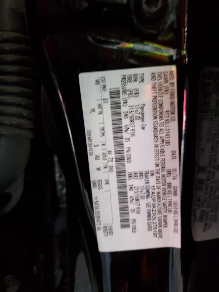 2016 Ford Focus Se VIN: 1FADP3K23GL276197 Lot: 84940285