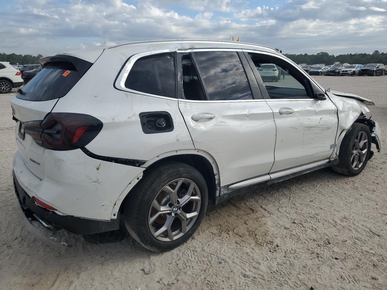 2022 BMW X3 Sdrive30I white  gas WBX47DP07NN155863 photo #4