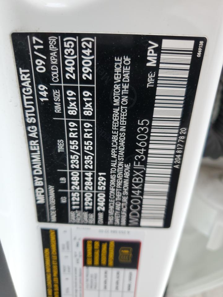 2018 Mercedes-Benz Glc Coupe 300 4Matic VIN: WDC0J4KBXJF346035 Lot: 82432055