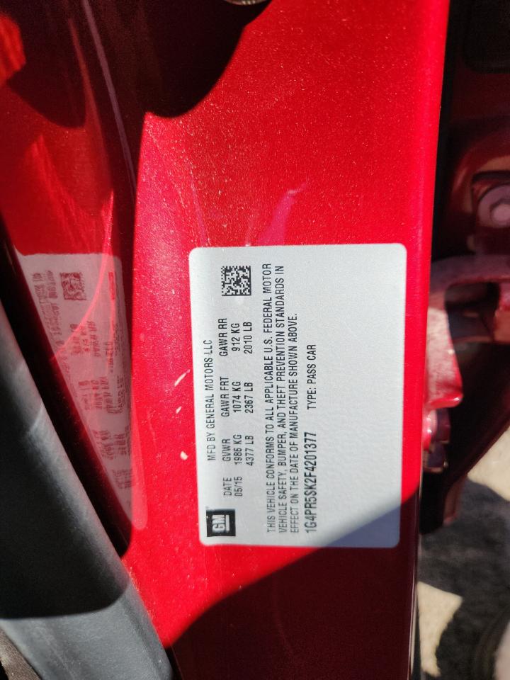 2015 Buick Verano Convenience VIN: 1G4PR5SK2F4201377 Lot: 86405815