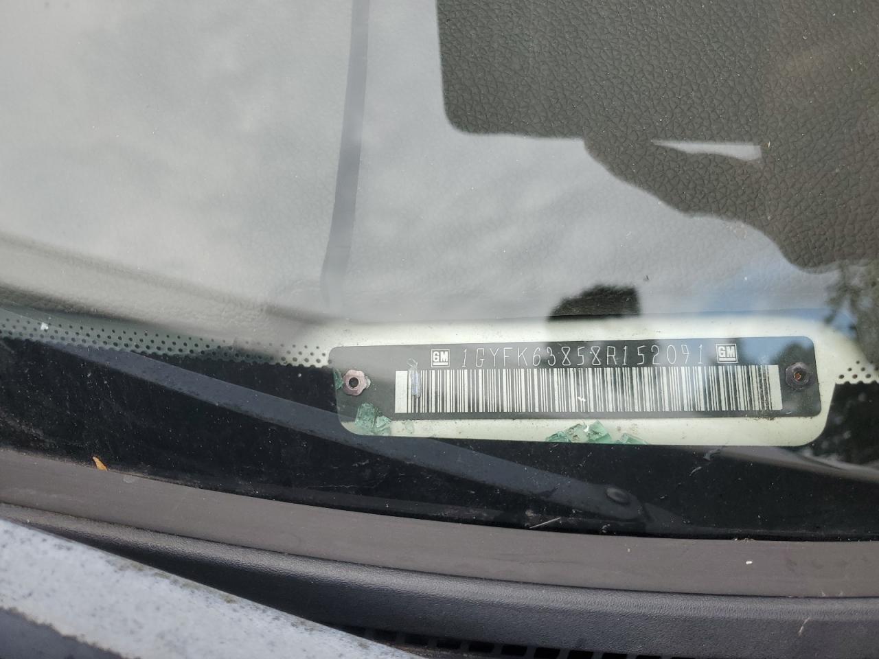 2008 Cadillac Escalade Luxury VIN: 1GYFK63858R152091 Lot: 85839285