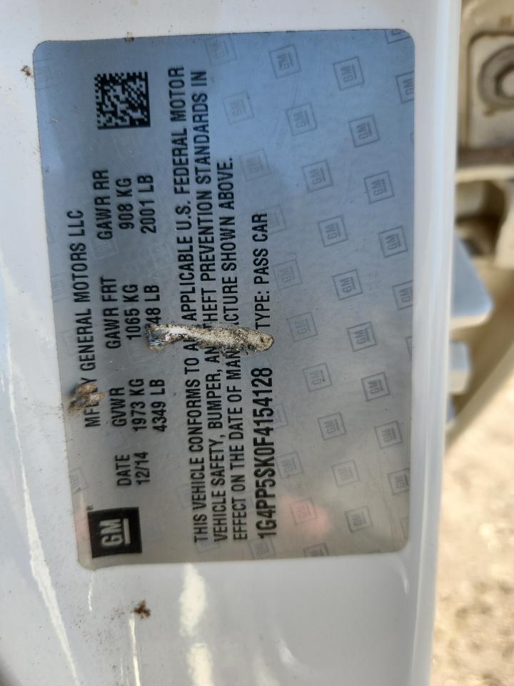 2015 Buick Verano VIN: 1G4PP5SK0F4154128 Lot: 82229765