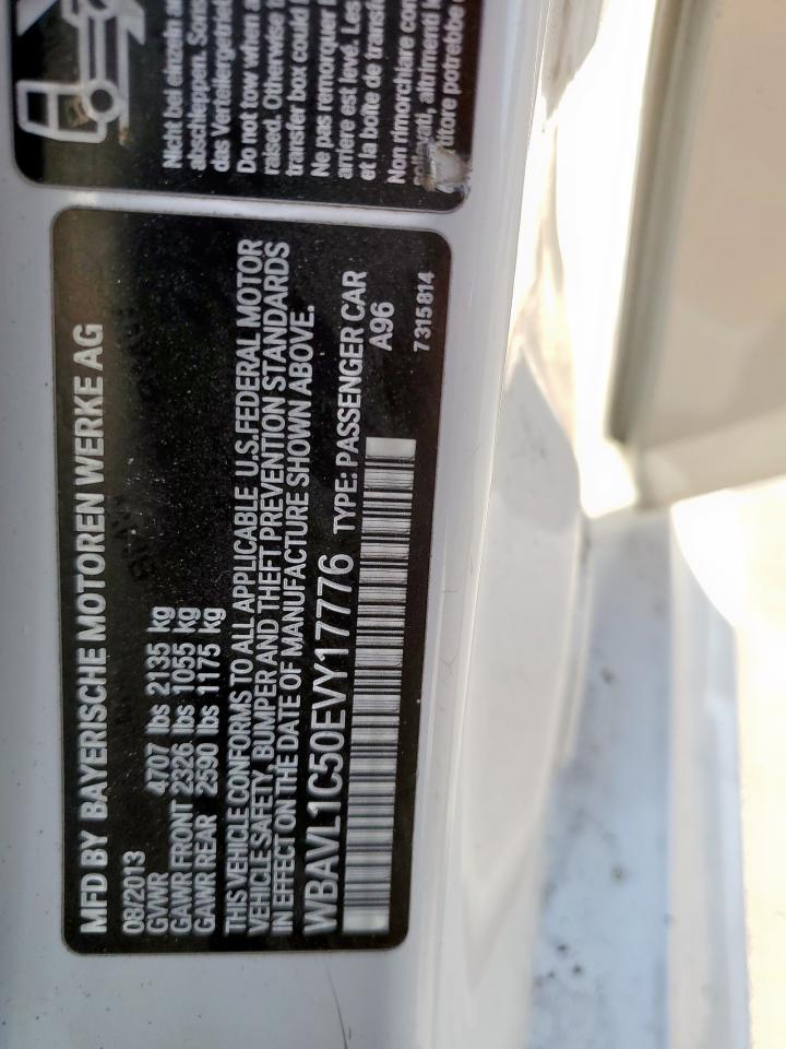 2014 BMW X1 xDrive28I VIN: WBAVL1C50EVY17776 Lot: 86145185