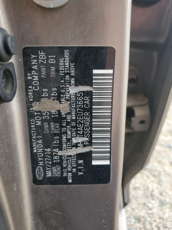 2014 Hyundai Accent Gls VIN: KMHCT4AE2EU736651 Lot: 84700515