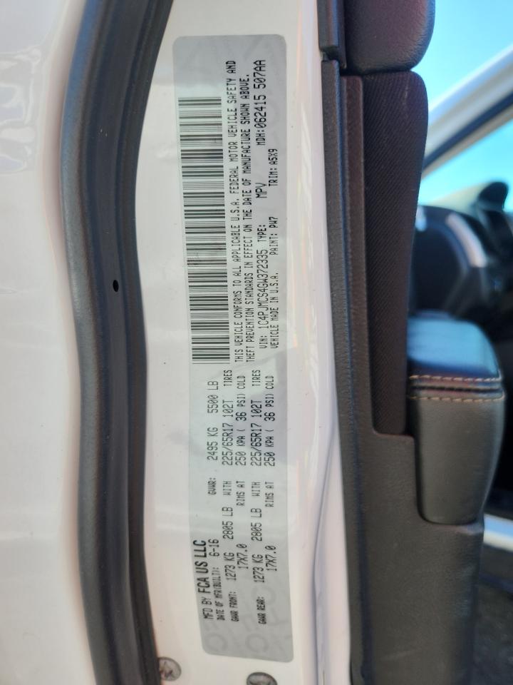 2016 Jeep Cherokee Latitude VIN: 1C4PJMCS4GW372335 Lot: 86886035