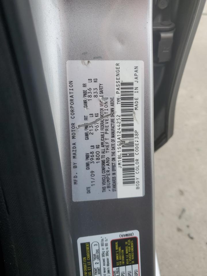 2010 Mazda 3 I VIN: JM1BL1SG1A1244252 Lot: 87042195