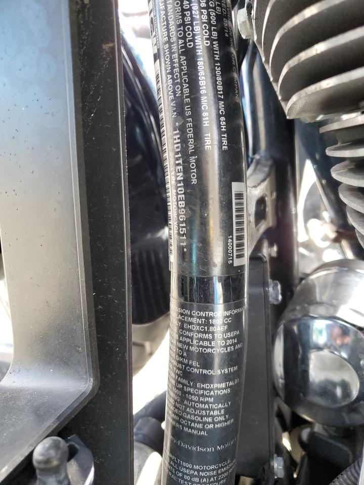 2014 Harley-Davidson Flhtkse Cvo Limited VIN: 1HD1TEN10EB961511 Lot: 86444315