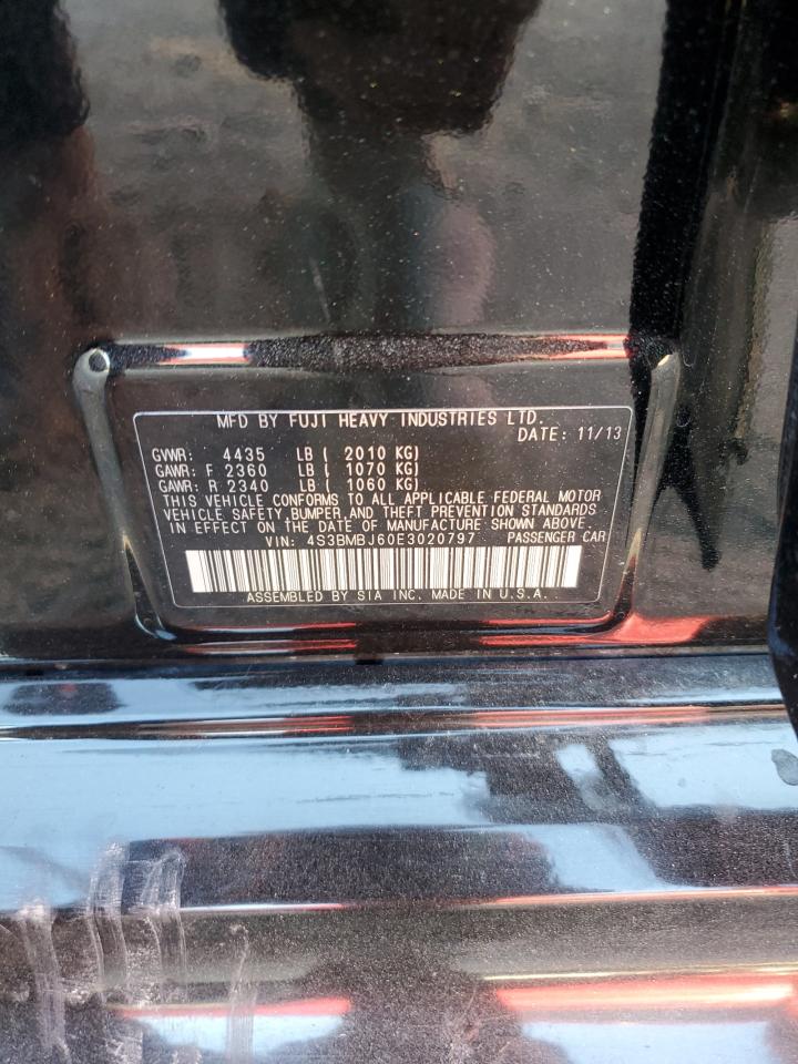 2014 Subaru Legacy 2.5I Sport VIN: 4S3BMBJ60E3020797 Lot: 81869975