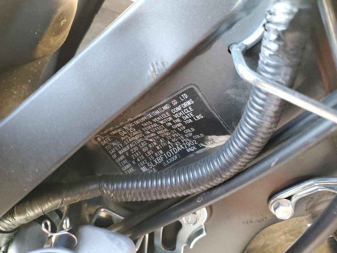 2026 Kawasaki Klx300 F VIN: ML5LXBF10TDA47902 Lot: 90109445