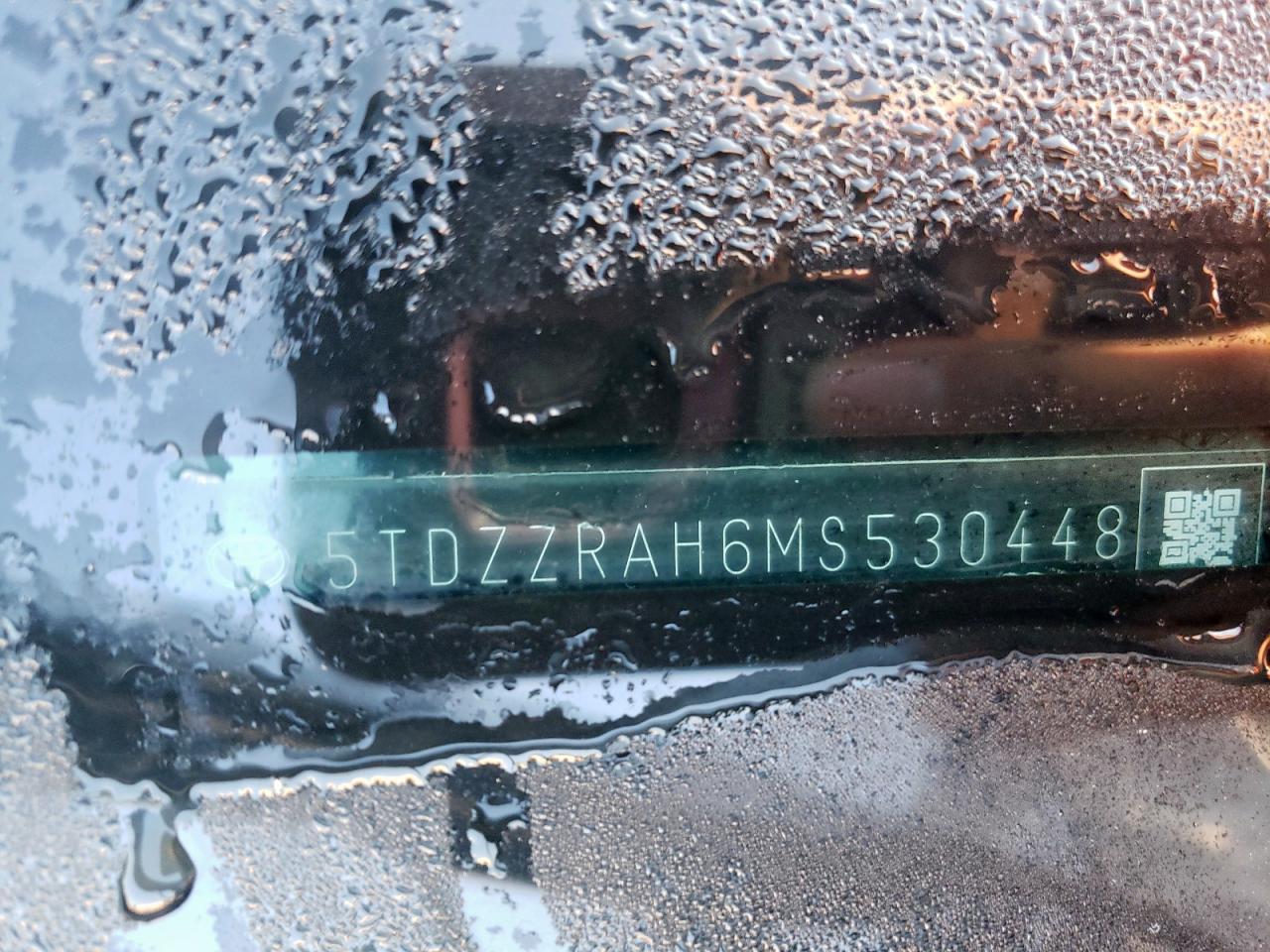 2021 Toyota Highlander L VIN: 5TDZZRAH6MS530448 Lot: 85530565