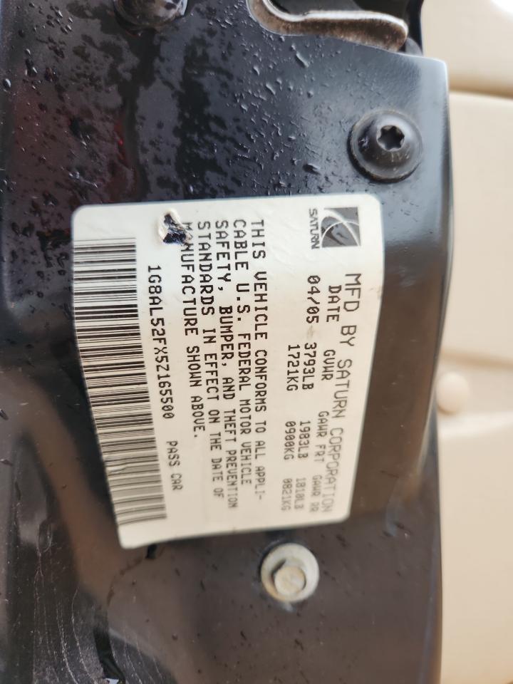 2005 Saturn Ion Level 3 VIN: 1G8AL52FX5Z165500 Lot: 90493255