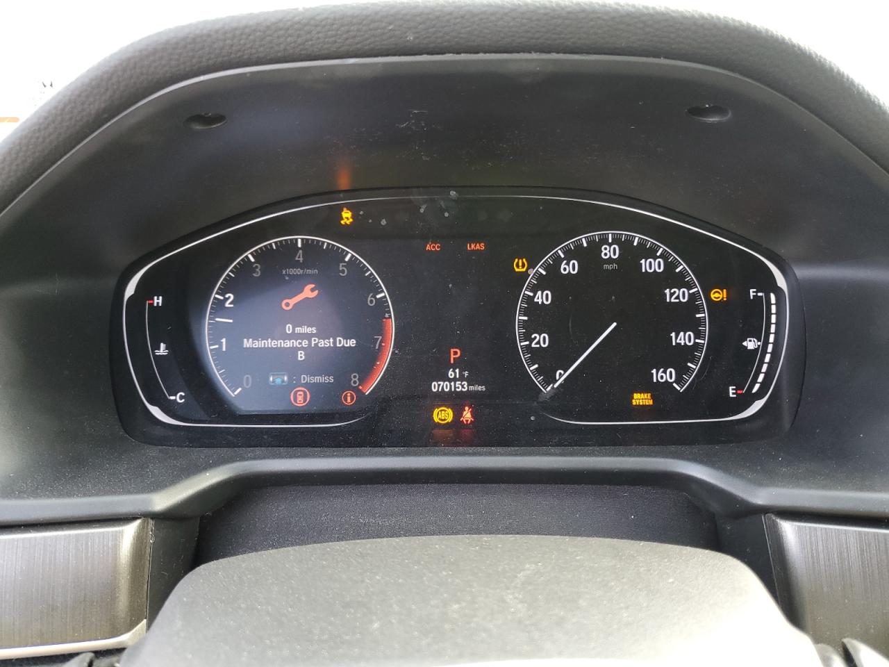 2019 Honda Accord Lx VIN: 1HGCV1F10KA040744 Lot: 86889365