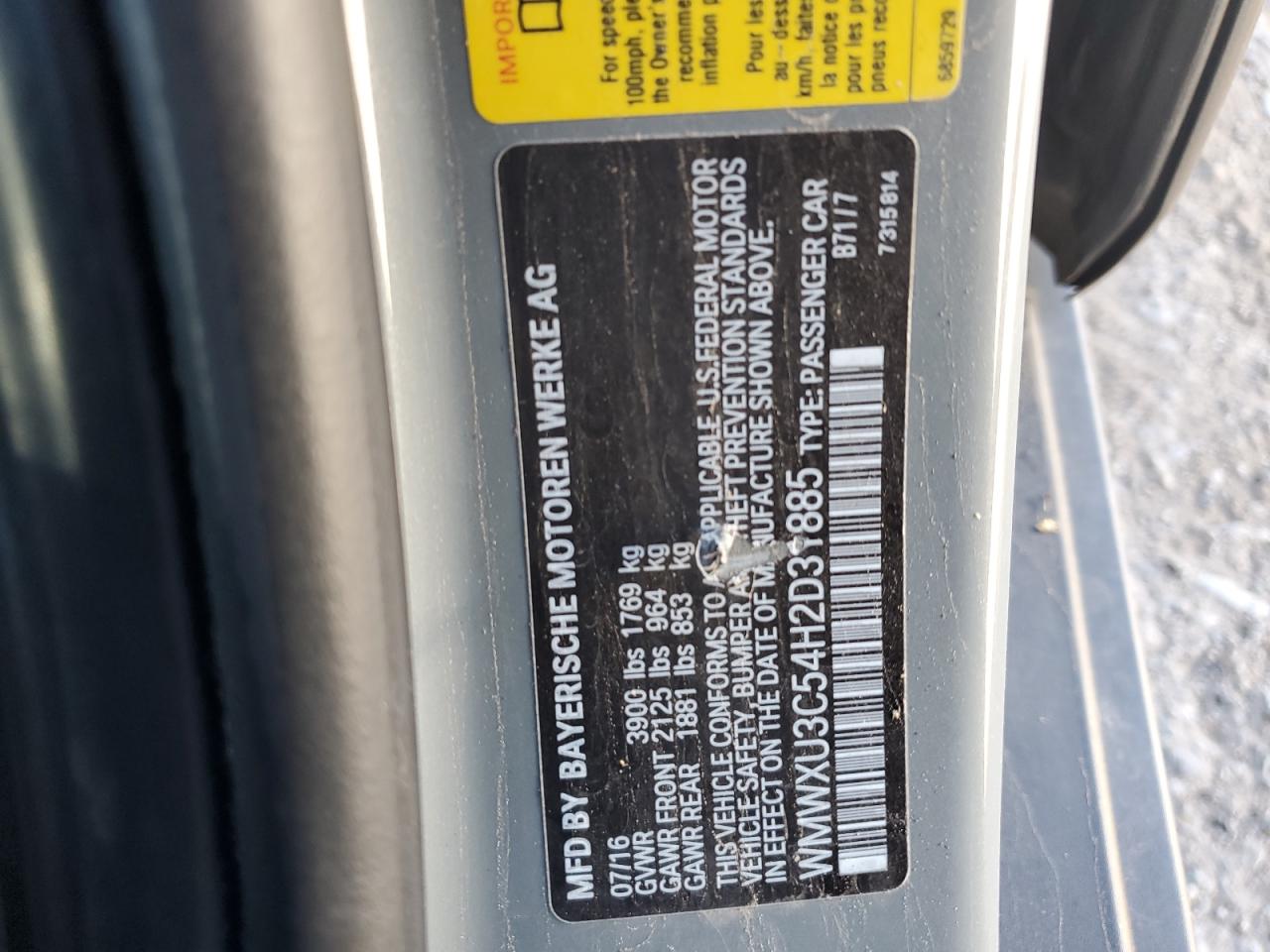 2017 Mini Cooper S VIN: WMWXU3C54H2D31885 Lot: 82779665