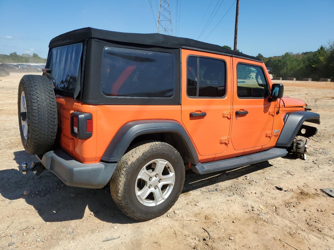 2018 Jeep Wrangler Unlimited Sport VIN: 1C4HJXDG0JW180966 Lot: 82193225