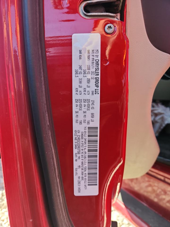 2013 Dodge Grand Caravan Sxt VIN: 2C4RDGCG3DR637568 Lot: 84172945