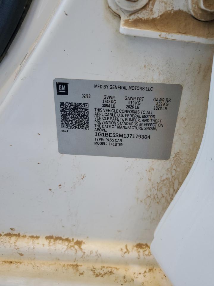 2018 Chevrolet Cruze Lt VIN: 1G1BE5SM1J7179304 Lot: 84959355