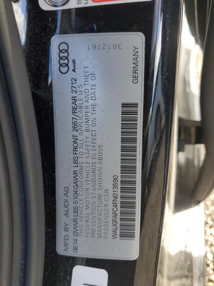 2015 Audi A6 Premium Plus VIN: WAUGFAFC4FN013590 Lot: 82597615
