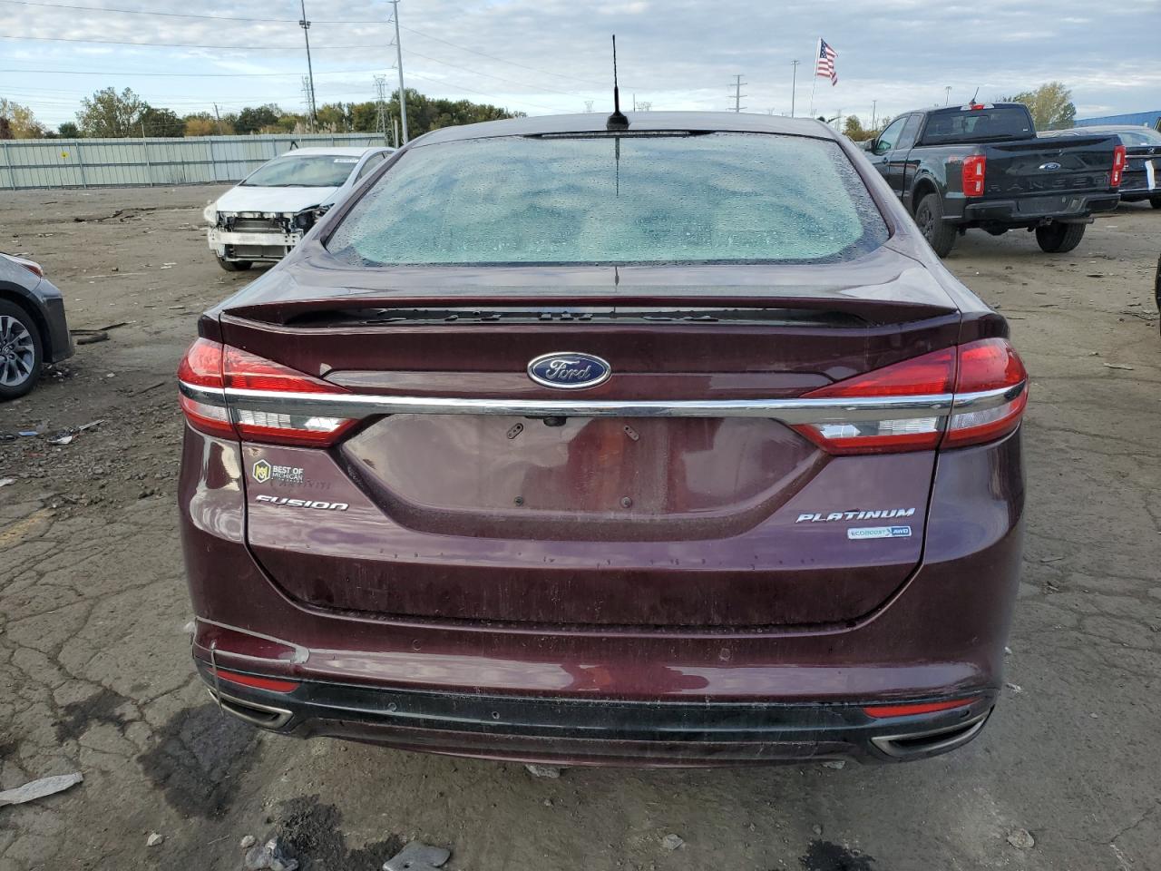 2017 Ford Fusion Titanium VIN: 3FA6P0D95HR288811 Lot: 86778125