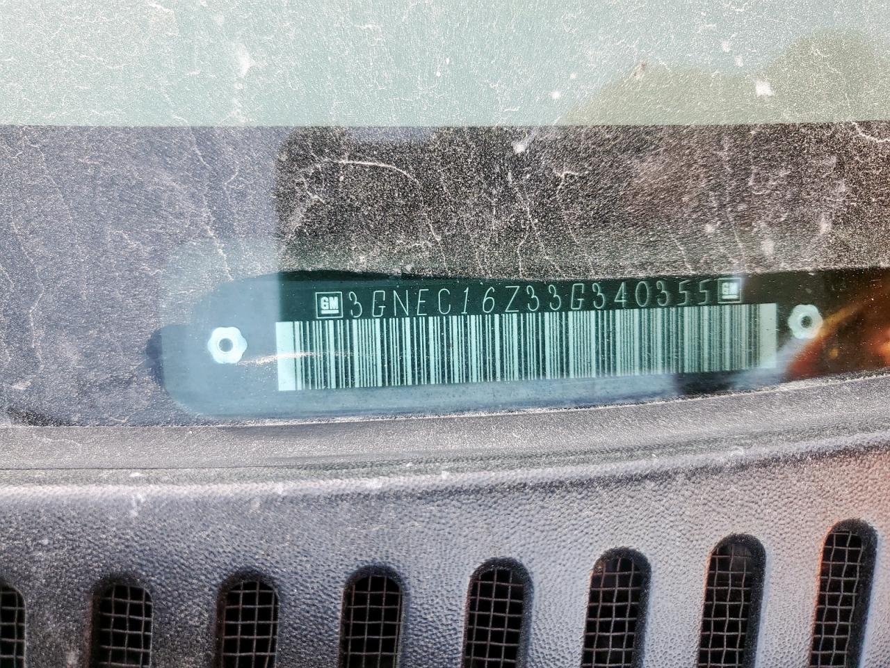 2003 Chevrolet Suburban C1500 VIN: 3GNEC16Z33G340355 Lot: 82348705