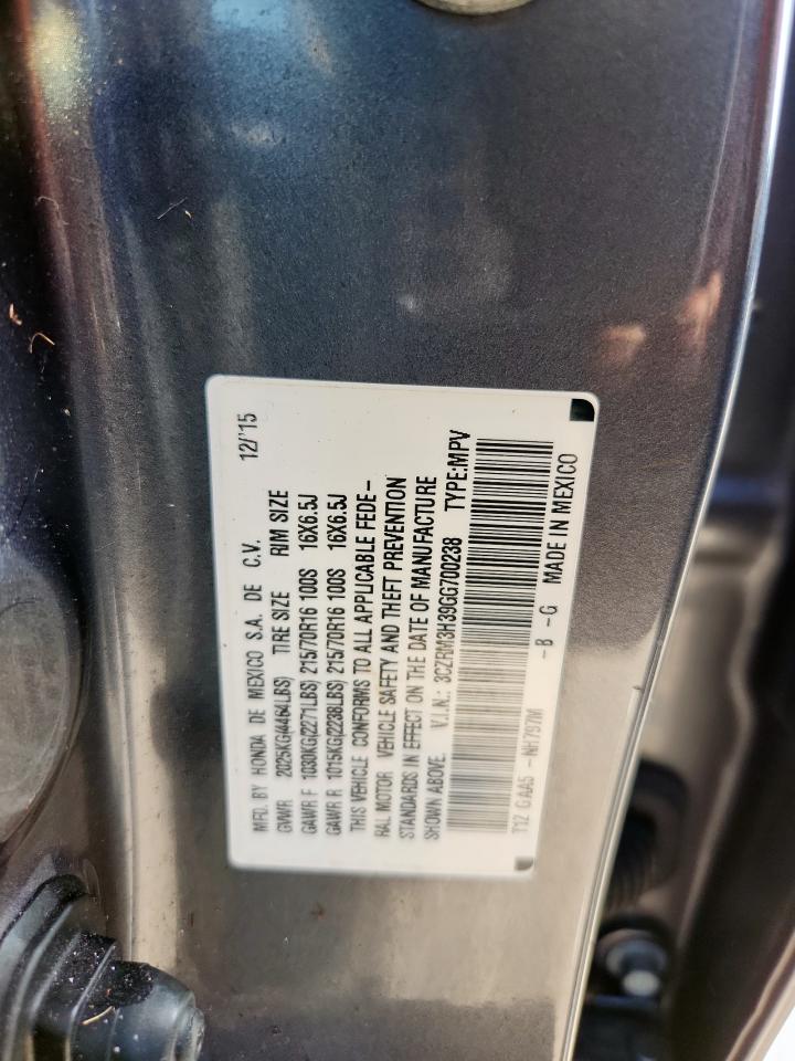 2016 Honda Cr-V Lx VIN: 3CZRM3H39GG700238 Lot: 81889275