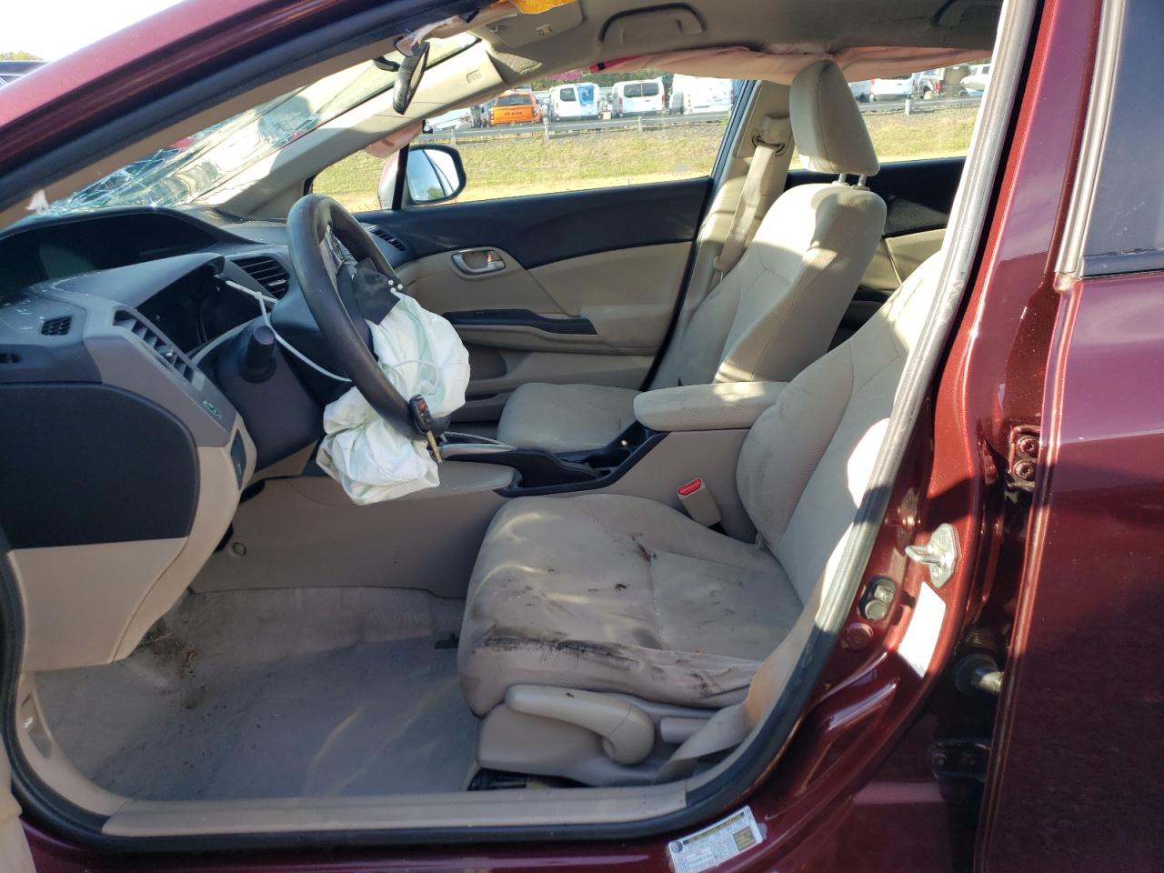 2012 Honda Civic Lx VIN: 19XFB2F50CE344345 Lot: 84922515