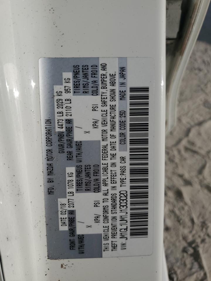 2018 Mazda 6 Sport VIN: JM1GL1UM1J1303020 Lot: 84696285