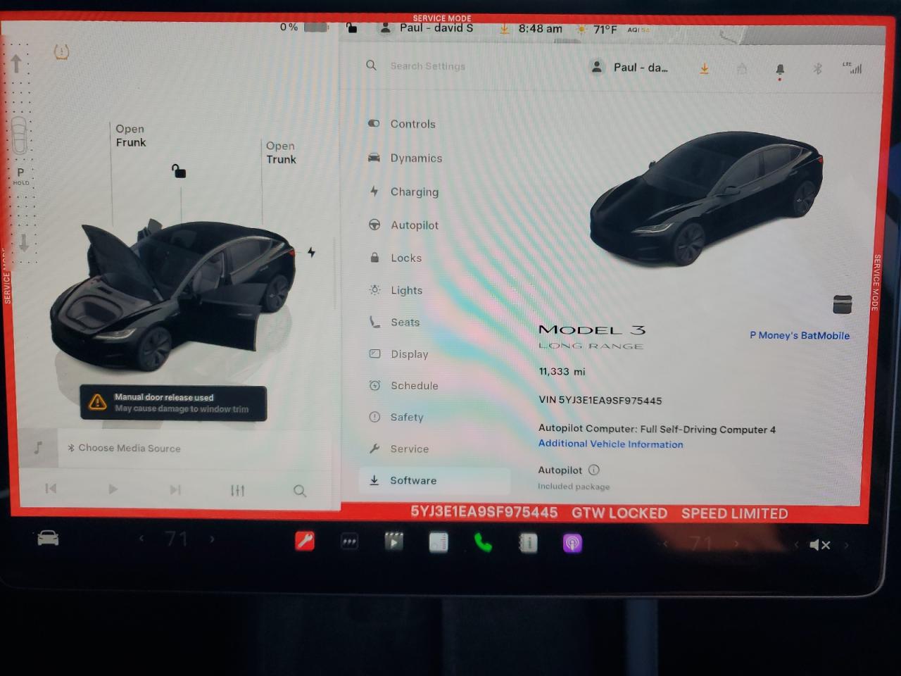2025 Tesla Model 3 VIN: 5YJ3E1EA9SF975445 Lot: 87182635