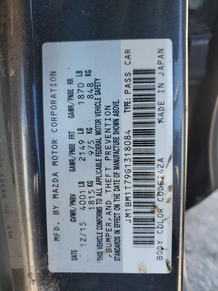 2016 Mazda 3 Sport VIN: JM1BM1T79G1318084 Lot: 87470315