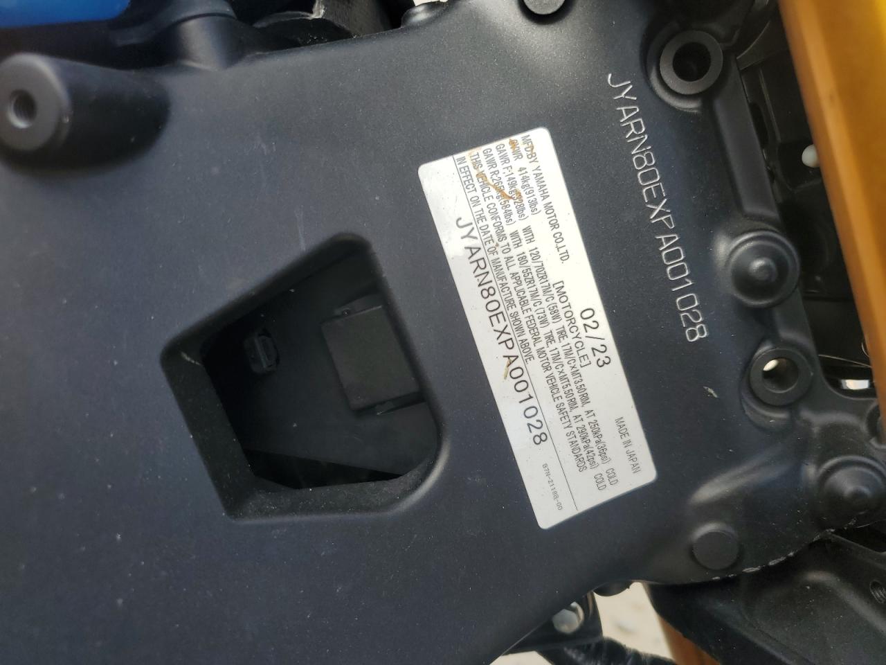 2023 Yamaha Mtm890 VIN: JYARN80EXPA001028 Lot: 82282695