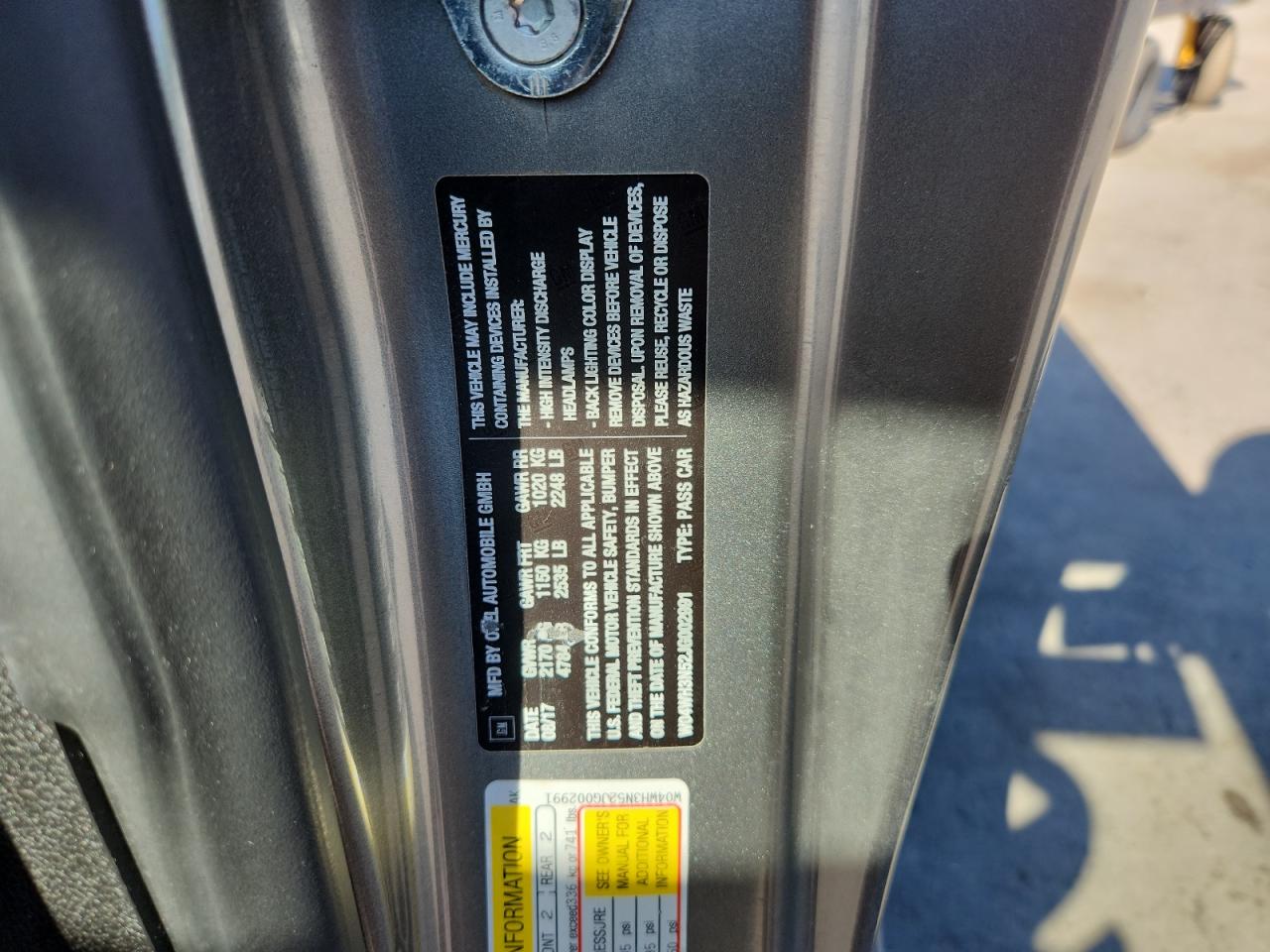 2018 Buick Cascada Premium VIN: W04WH3N52JG002991 Lot: 81995005