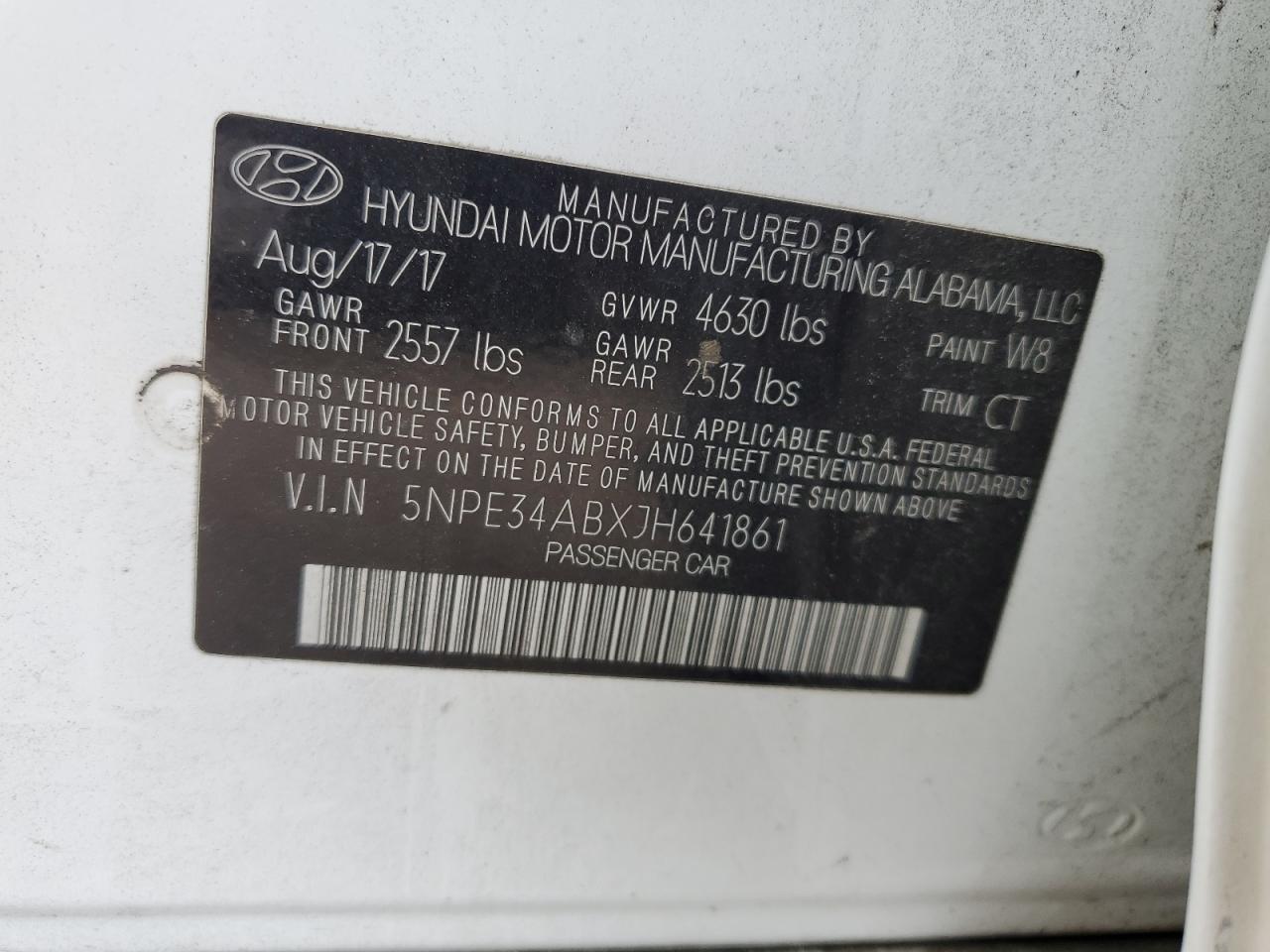 2018 Hyundai Sonata Sport VIN: 5NPE34ABXJH641861 Lot: 82221645