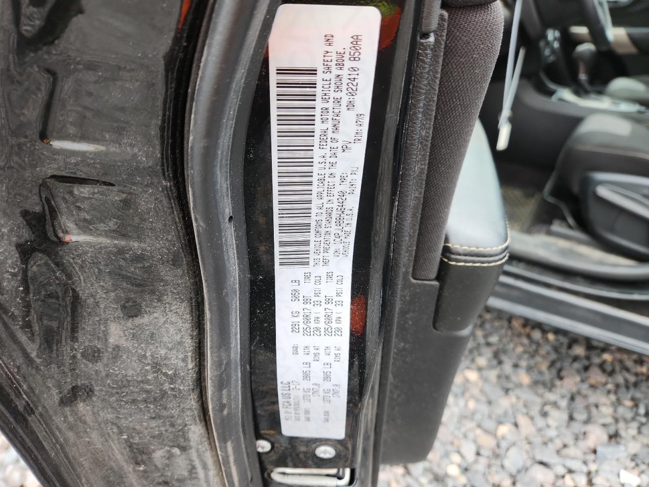 2017 Jeep Cherokee Sport VIN: 1C4PJLAB8HW644240 Lot: 84996585