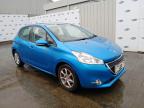 2013 PEUGEOT 208 1.2 VTI ACTIVE 5DR for sale at Copart WHITBURN