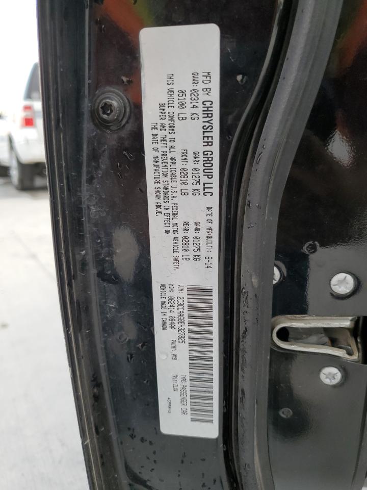 2014 Chrysler 300 VIN: 2C3CCAAG8EH327825 Lot: 89864275