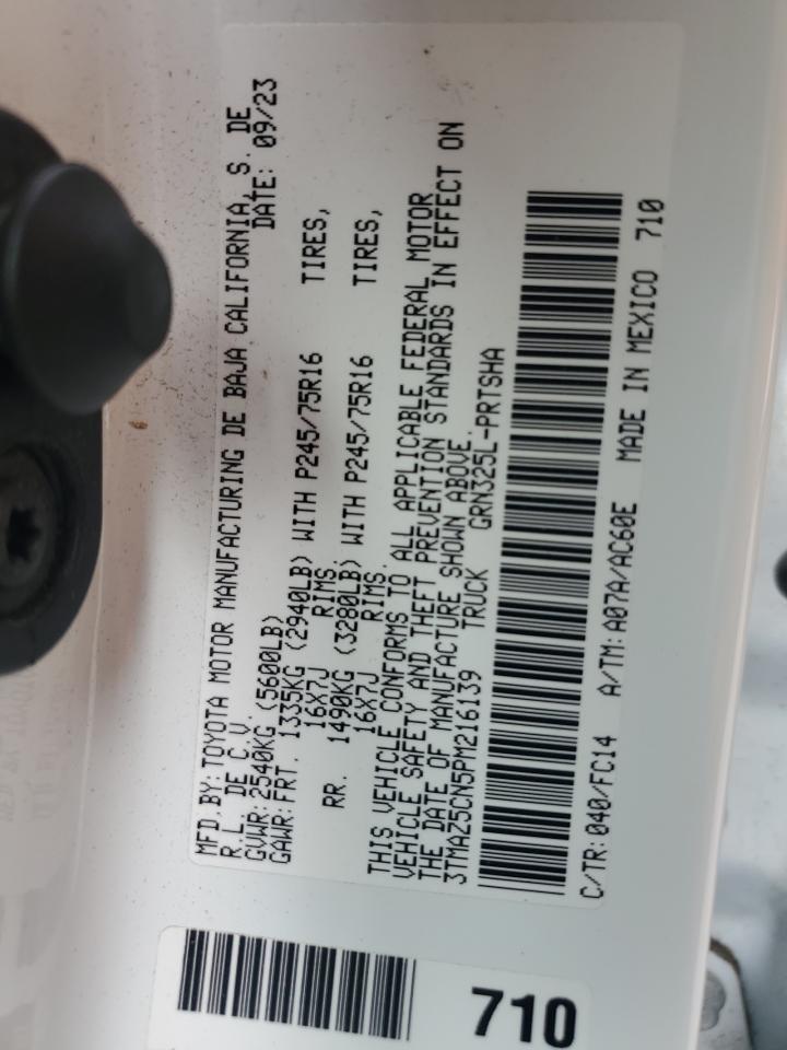 2023 Toyota Tacoma Double Cab VIN: 3TMAZ5CN5PM216139 Lot: 81935715