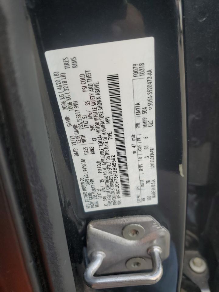 2014 Ford Escape S VIN: 1FMCU0F73EUB95562 Lot: 85328665