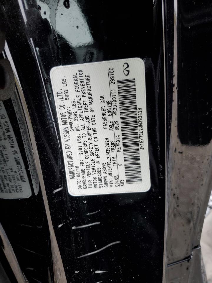 2018 Infiniti Q60 Luxe 300 VIN: JN1EV7EL2JM392429 Lot: 82720575