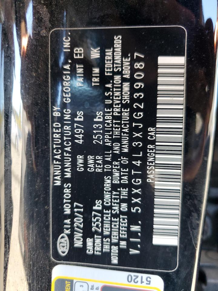 2018 Kia Optima Lx VIN: 5XXGT4L3XJG239087 Lot: 85533015