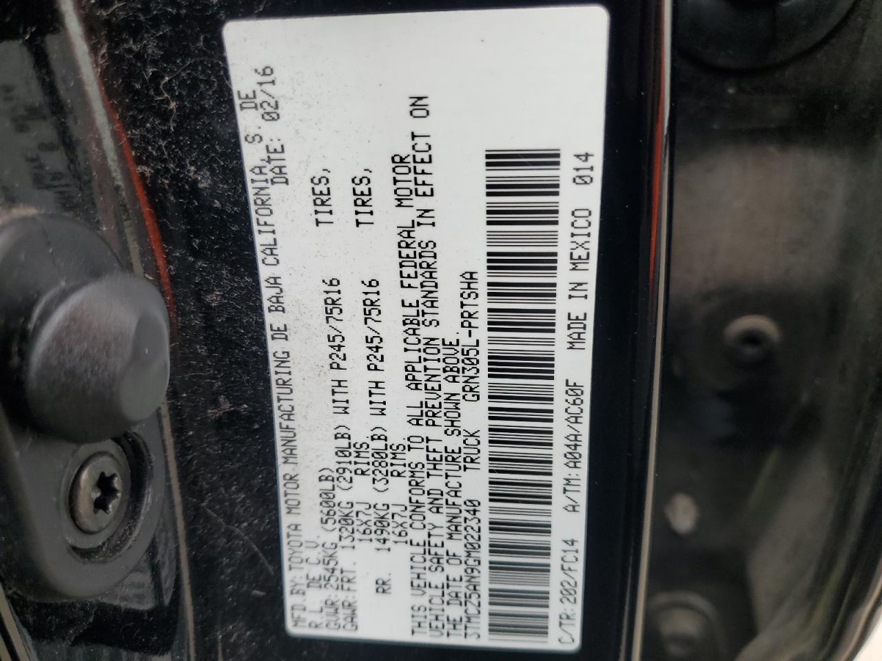 2016 Toyota Tacoma Double Cab VIN: 3TMCZ5AN9GM022340 Lot: 84993425