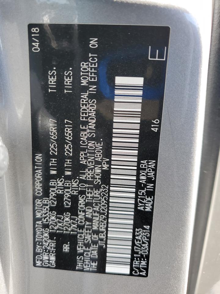 2018 Lexus Nx 300H VIN: JTJBJRBZ9J2095232 Lot: 89471495