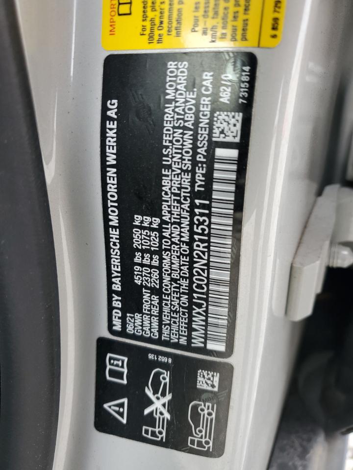 2022 Mini Cooper S Clubman All4 VIN: WMWXJ1C02N2R15311 Lot: 82673225