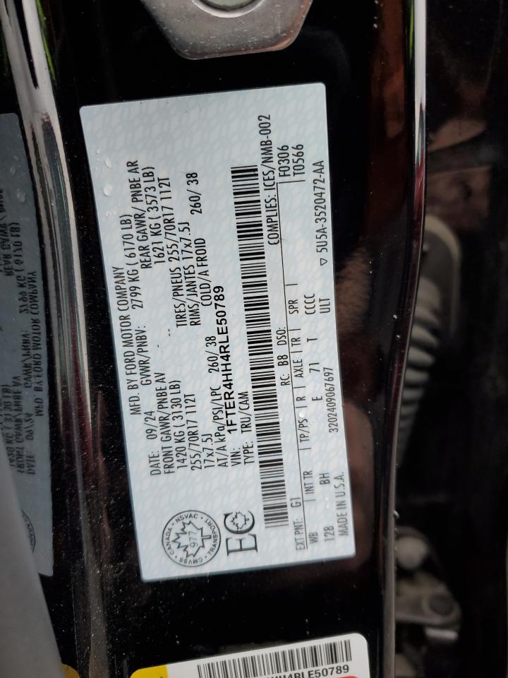 2024 Ford Ranger Xlt VIN: 1FTER4HH4RLE50789 Lot: 86986355