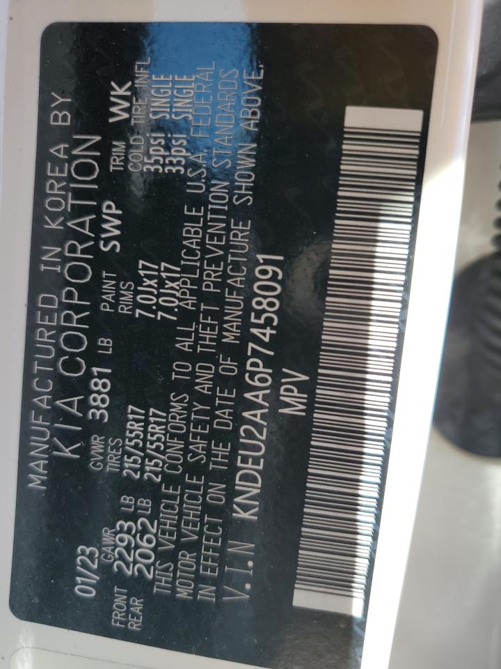 2023 Kia Seltos S VIN: KNDEU2AA6P7458091 Lot: 90455655