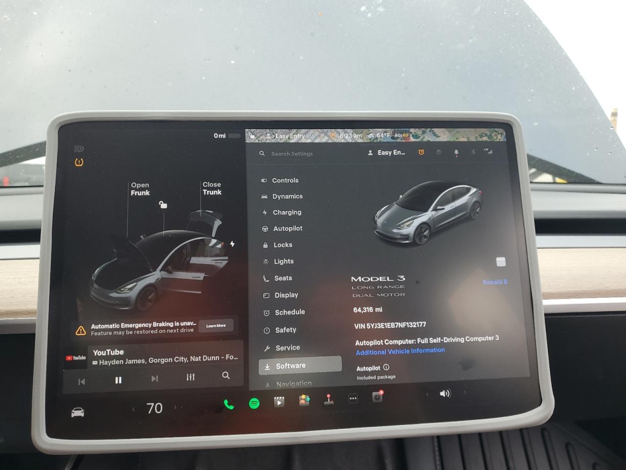 2022 Tesla Model 3 VIN: 5YJ3E1EB7NF132177 Lot: 85741555