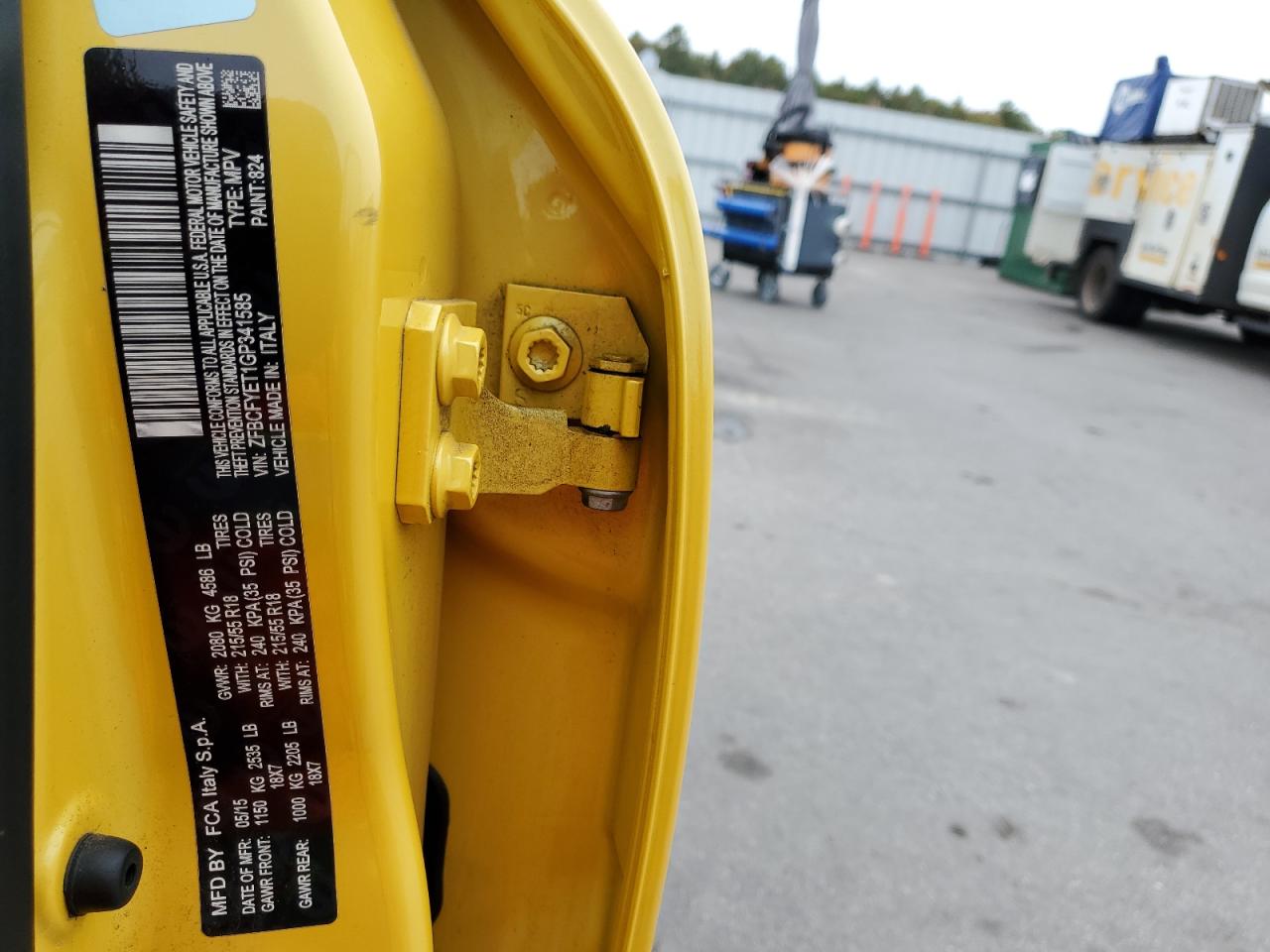 2016 Fiat 500X Trekking Plus VIN: ZFBCFYET1GP341585 Lot: 85482555