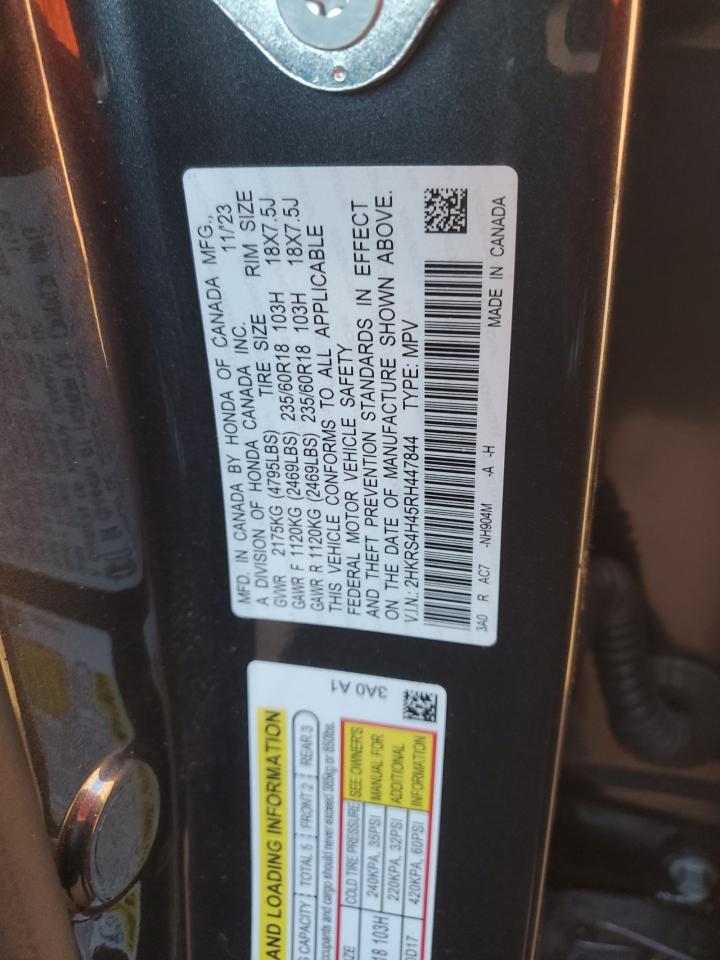 2024 Honda Cr-V Ex VIN: 2HKRS4H45RH447844 Lot: 86242425