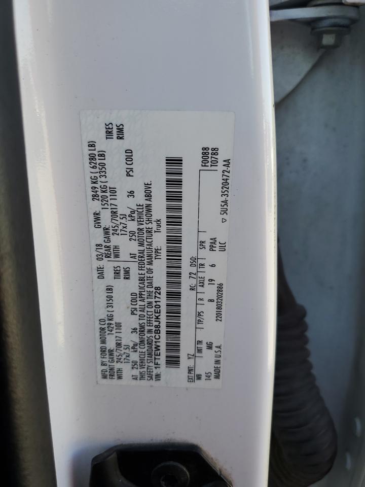 2018 Ford F150 Supercrew VIN: 1FTEW1CB8JKE01728 Lot: 86823205