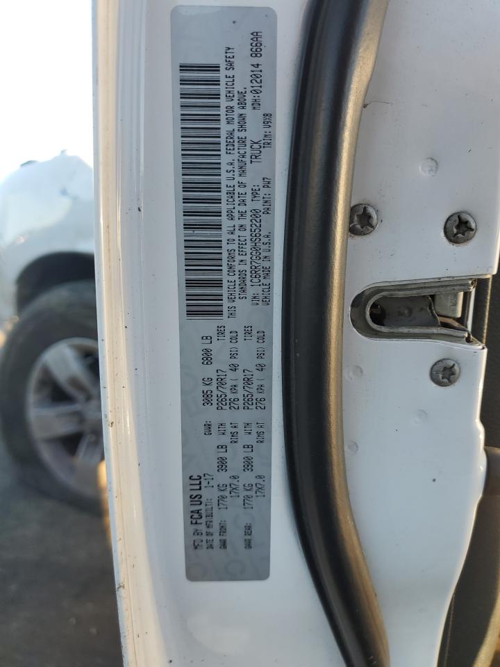 2017 Ram 1500 Slt VIN: 1C6RR7GG0HS652200 Lot: 87075945