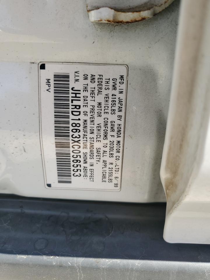 1999 Honda Cr-V Ex VIN: JHLRD1863XC056553 Lot: 89559985