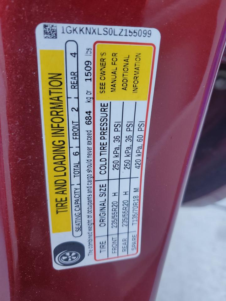 2020 GMC Acadia Denali VIN: 1GKKNXLS0LZ155099 Lot: 86487345